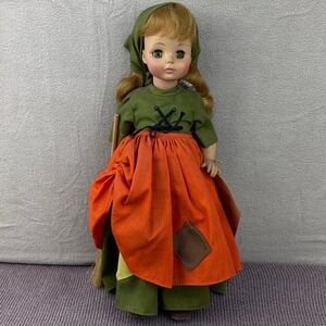 Madame Alexander Doll with Green and Orange Dress